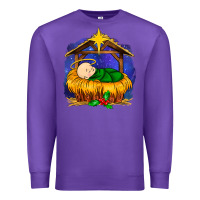 Purple baby jesus Premium Sweatshirt - MaliasSmallBusiness