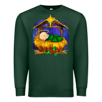 Sports Green baby jesus Premium Sweatshirt - MaliasSmallBusiness