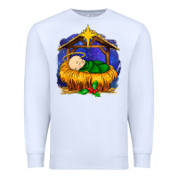 White baby jesus Premium Sweatshirt - MaliasSmallBusiness