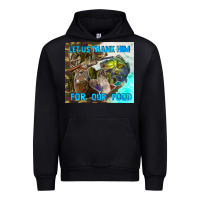 Black let us thank hım for our food Urban Hoodie - TumblerDesignByShophia