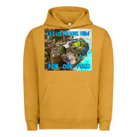 Pigment Peanut Butter let us thank hım for our food Urban Hoodie - TumblerDesignByShophia