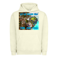 Pigment Pistachio let us thank hım for our food Urban Hoodie - TumblerDesignByShophia