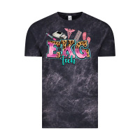 Cloud Black ekg tech Vintage Tee - AdoDesignShop