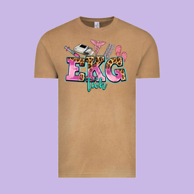 Ekg Tech Vintage Tee Designed By Adodesignshop