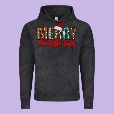 Merry Christmas Vintage Hoodie Designed By Cowhidedigitalart