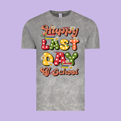 Happy Last Day Of School Vintage Tee Designed By Jahusdesignshop