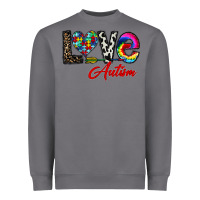 Storm love autism Heavyweight Sweatshirt - CowhideDigitalArt