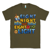 Army Green eight night and eight light for hanukkah Classic Tee - AdoDesignShop