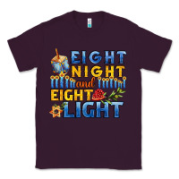 Plum eight night and eight light for hanukkah Classic Tee - AdoDesignShop