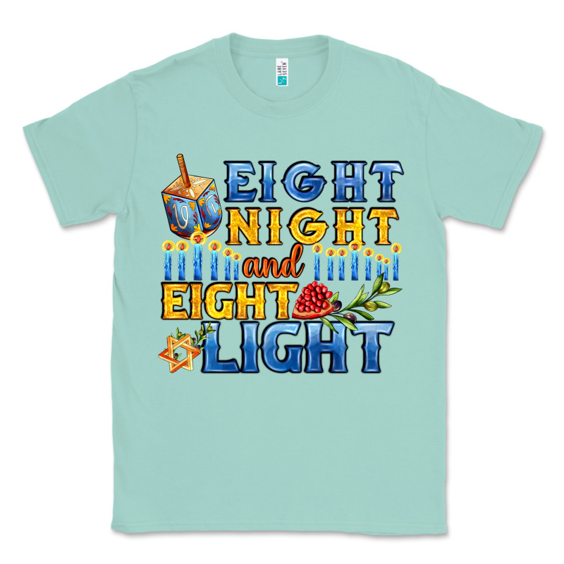 Eight Night And Eight Light For Hanukkah Classic Tee by AdoDesignShop | Teevron