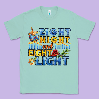 Eight Night And Eight Light For Hanukkah Classic Tee Designed By Adodesignshop