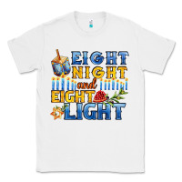 White eight night and eight light for hanukkah Classic Tee - AdoDesignShop
