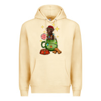 Pina Colada Christmas coffee cup with Labrador Premium Hoodie - RanaPortraitStore