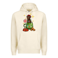 Tofu Christmas coffee cup with Labrador Premium Hoodie - RanaPortraitStore