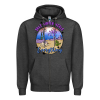 Charcoal Heather salt water heals everything Zipper Hoodie - MaliasSmallBusiness