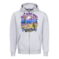 Heather Grey salt water heals everything Zipper Hoodie - MaliasSmallBusiness