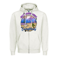 Oatmeal Heather salt water heals everything Zipper Hoodie - MaliasSmallBusiness