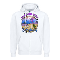 White salt water heals everything Zipper Hoodie - MaliasSmallBusiness