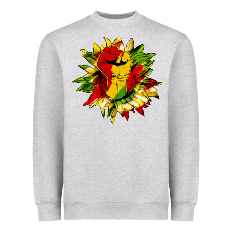 Juneteenth Sunflower Heavyweight Sweatshirt by HRA Design Shop | Teevron