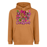 Meerkat pink christmas joy black woman Heavyweight Hoodie - MaliasSmallBusiness