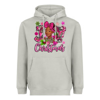 Moon Dust pink christmas joy black woman Heavyweight Hoodie - MaliasSmallBusiness