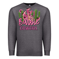 Charcoal Heather barbie cowgirl Premium Sweatshirt - MaliasSmallBusiness