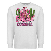Oatmeal Heather barbie cowgirl Premium Sweatshirt - MaliasSmallBusiness