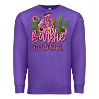Purple barbie cowgirl Premium Sweatshirt - MaliasSmallBusiness