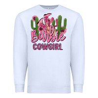 White barbie cowgirl Premium Sweatshirt - MaliasSmallBusiness