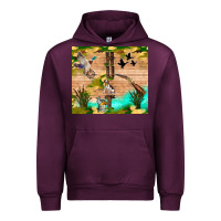 Mauve Wine hunting life Urban Hoodie - TumblerDesignByShophia
