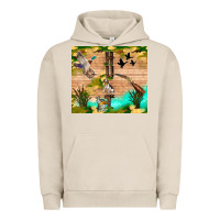 Pigment French Oak hunting life Urban Hoodie - TumblerDesignByShophia
