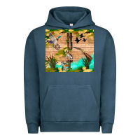 Pigment Midnight Navy hunting life Urban Hoodie - TumblerDesignByShophia