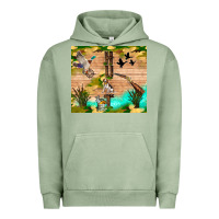 Pigment Oil Green hunting life Urban Hoodie - TumblerDesignByShophia