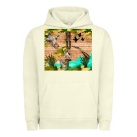 Pigment Pistachio hunting life Urban Hoodie - TumblerDesignByShophia
