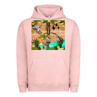 Pigment Salmon hunting life Urban Hoodie - TumblerDesignByShophia