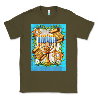 Army Green candlestick with parchment Classic Tee - AdoDesignShop