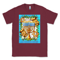 Burgundy candlestick with parchment Classic Tee - AdoDesignShop