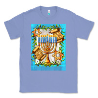 Colony Blue candlestick with parchment Classic Tee - AdoDesignShop