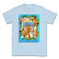 Dusty Blue candlestick with parchment Classic Tee - AdoDesignShop