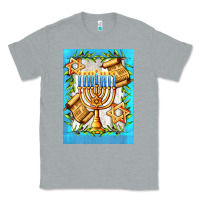 Heather Grey candlestick with parchment Classic Tee - AdoDesignShop