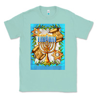 Seafoam candlestick with parchment Classic Tee - AdoDesignShop