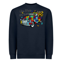 Navy love needs no words Heavyweight Sweatshirt - CowhideDigitalArt