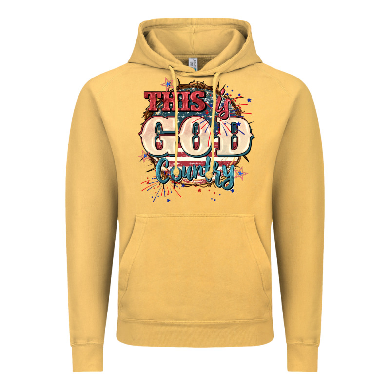 This Is God Country 4th Of July Vintage Hoodie by CowGirlArtShop | Teevron