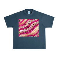Midnight Navy pink glitter Urban Heavy Tee - JahusDesignShop