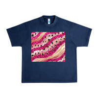 Navy pink glitter Urban Heavy Tee - JahusDesignShop
