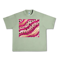 Oil Green pink glitter Urban Heavy Tee - JahusDesignShop