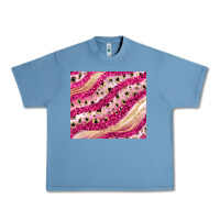 Pebble Blue pink glitter Urban Heavy Tee - JahusDesignShop