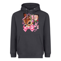 Smoke reindeer head christmas Heavyweight Hoodie - MaliasSmallBusiness