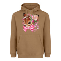 Toasted Coconut reindeer head christmas Heavyweight Hoodie - MaliasSmallBusiness