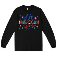 Black all american girl Long Sleeve Tee - Artiststas